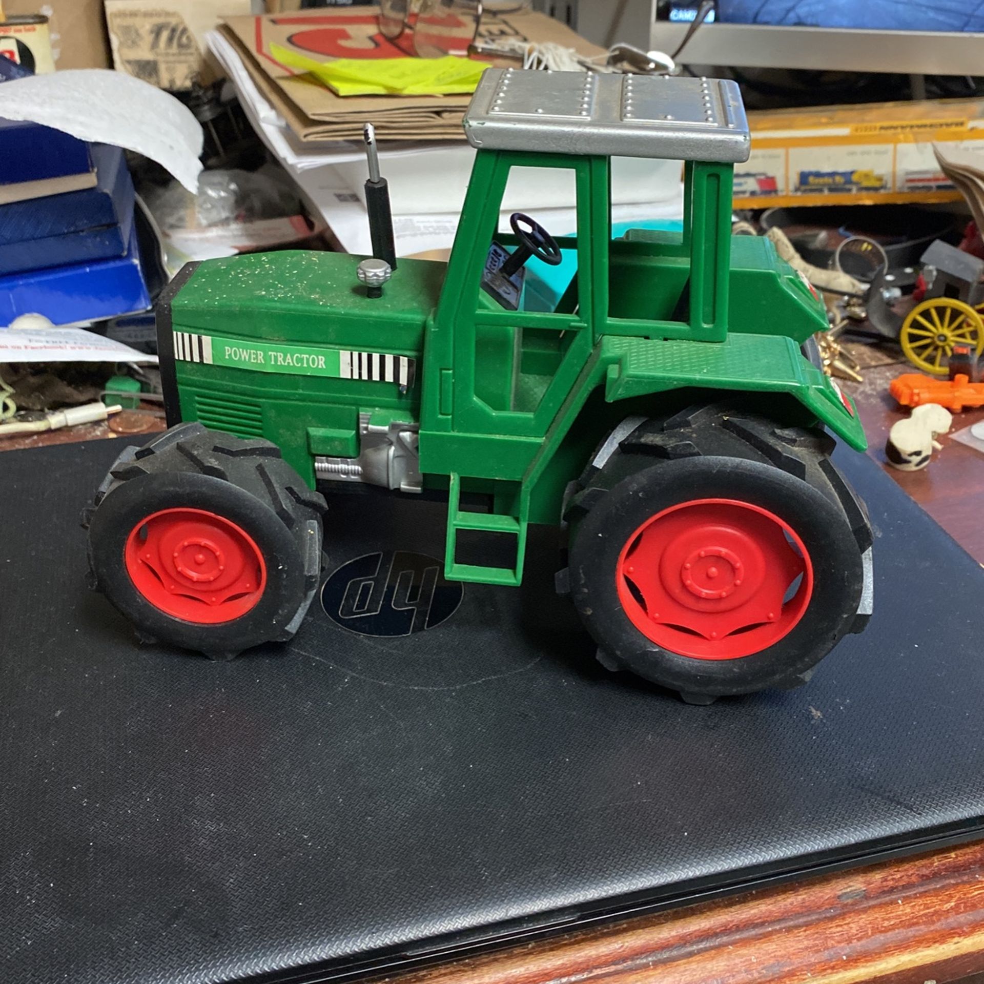 Plastic Farm Tractor. 9  Inches Long Go