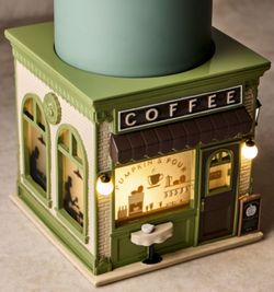 BATH AND BODY WORKS LIGHT UP COFFEE SHOP/BOOKSTORE CANDLE HOLDER
