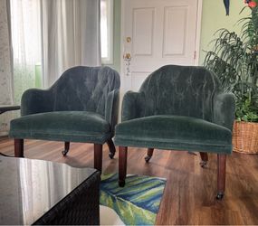 4 upholstered occasional chairs
