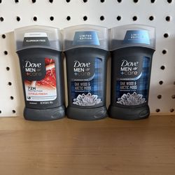 Brand new Dove Men deodorant - $4 each