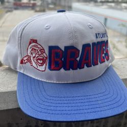 Vintage Atlanta Braves SnapBack Hat American Needle Cooperstown