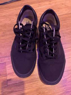 BLACK VANS SIZE 10