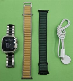 Apple Watch Ultra 2 49mm Titanium - Cellular - With Case, 2 Extra Bands, Charger And Warranty $330.