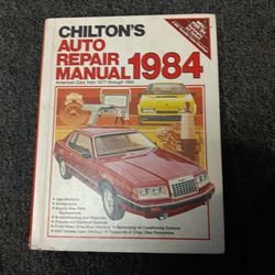 1984 CHILTON'S AUTO REPAIR MANUAL