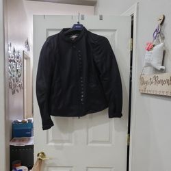 Woman's Large Harley Davidson Riding Jacket 