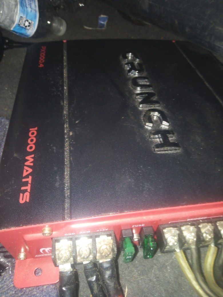 Crunch PX1000.4 Power Amplifier (Class Ab, 4 Channels, 1,000 Watts), 3.70in. x 12.60in. x 10.80in

