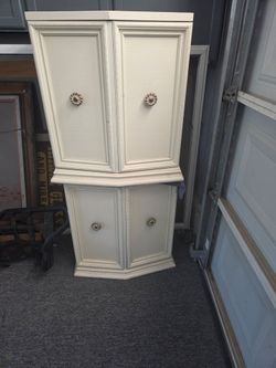 End tables or stack them on top to make a bigger dresser