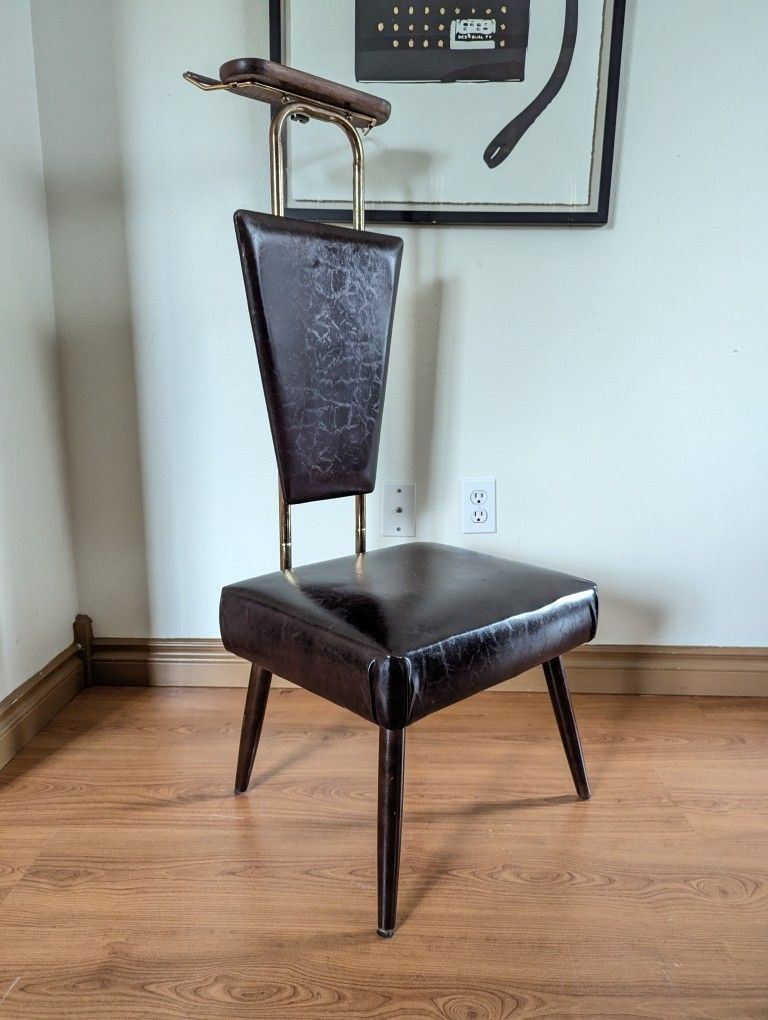 Vintage MCM Dark Brown Gentleman's Valet Stand