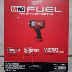 Milwaukee fuel 1/2" high torque impact ( Tool Only)