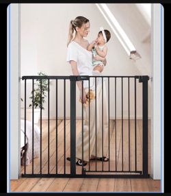 Baby Gate or Pet Gate - Adjustable Extra Tall with Door