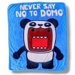 Never Say No To Domo Kun Panda Microfiber Plush Throw Blanket 2011 103261 Used