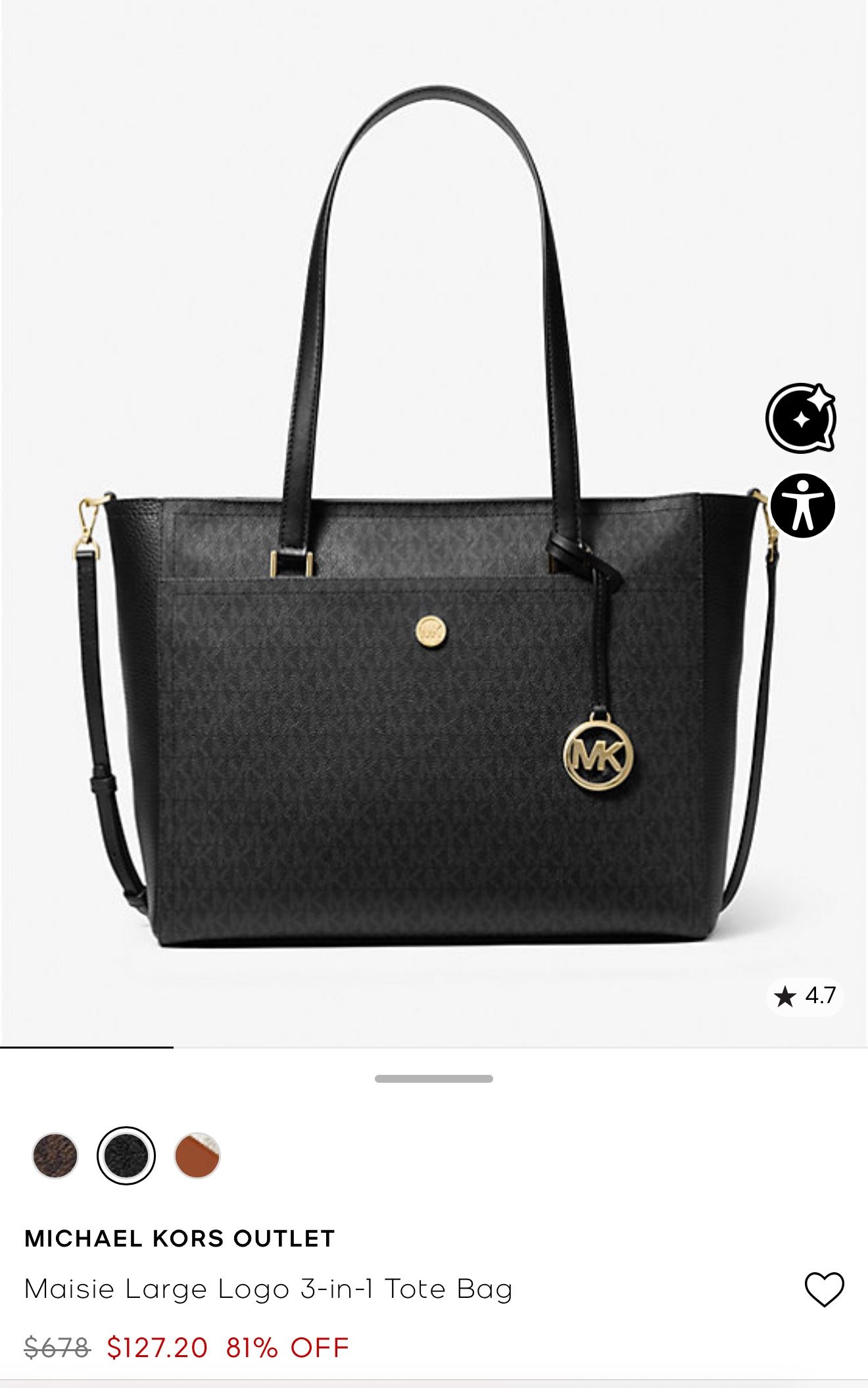 Michael Kors 3 in 1 Tote Work Bag