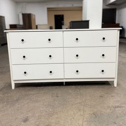 White 6 Drawer Dresser