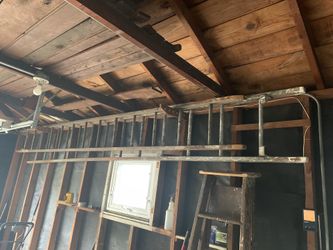 Wooden ladder