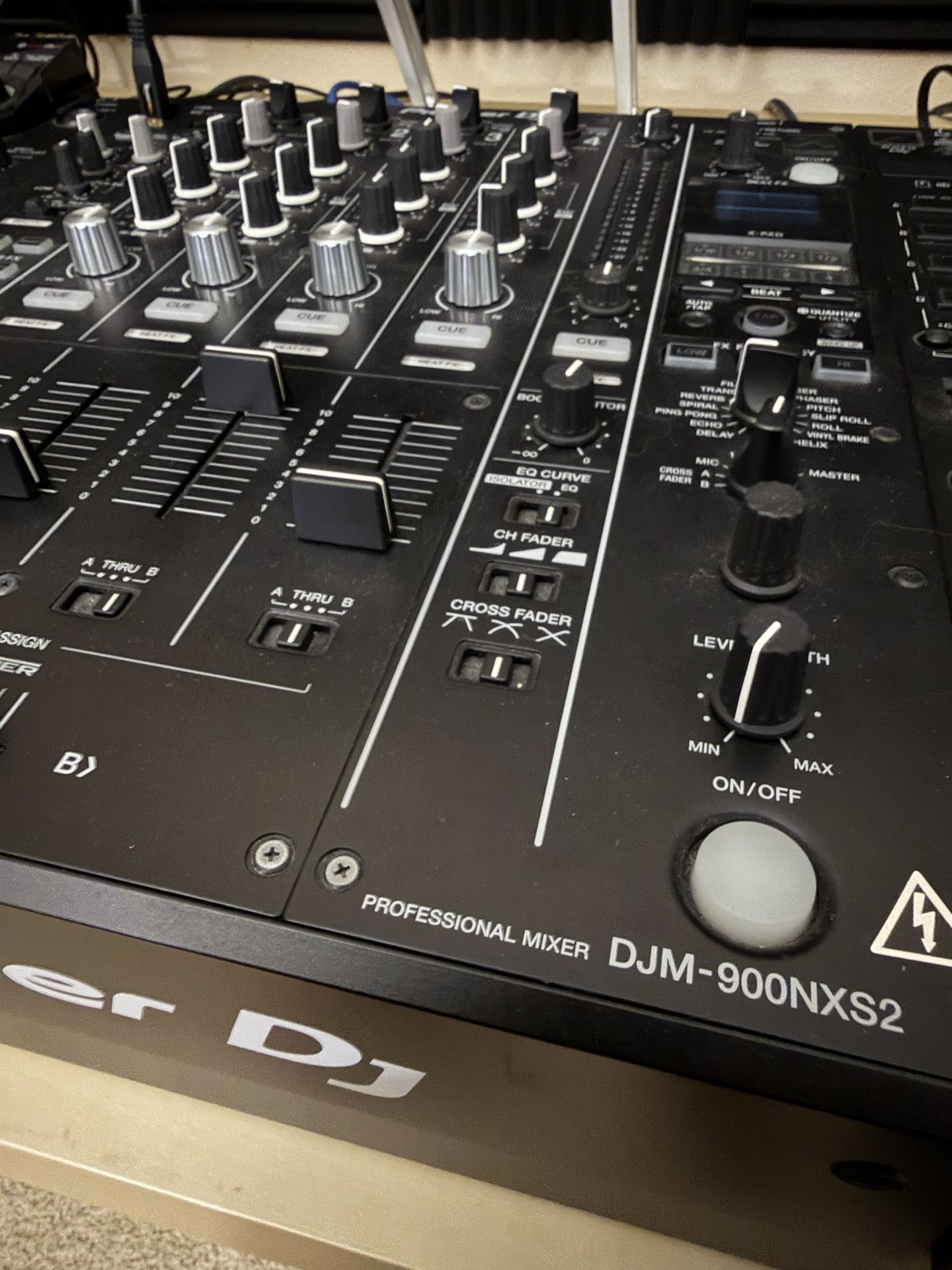 Pioneer CDJ-2000NXS2 (pair) + DJM-900NXS2 mixer combo.
