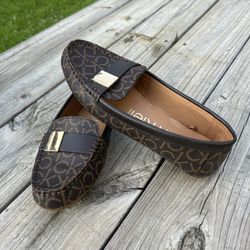Brown Calvin Klein  Slip on