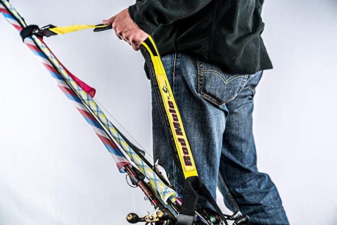 Fishing Pole Holder & Carrying Straps Sling Strap Case, Easy Carry Holder, Fishing Rod Case Reel & Pole System , Lightweight Wrap & Go, Great Fishing 