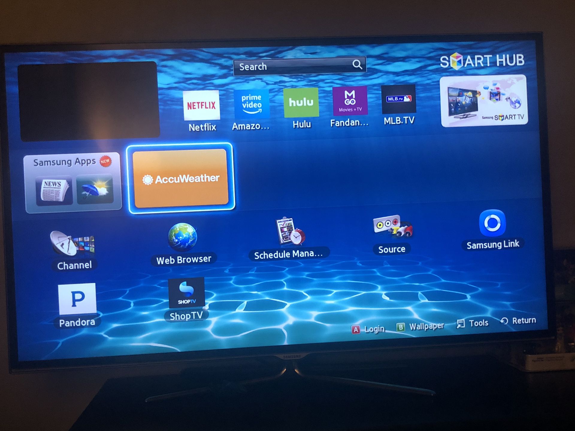 2015 Samsung 55 inch smart tv