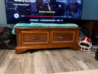 Solid coffee table/ entertainment table