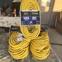 🔥$40 C/U NO NEGOTIABLE🔥 SOUTHWIRE HEAVY DUTY CONTRACTOR EXTENSION CORD 50ft GAUGE 12 THREE-PRONG WITH LIGHTED ENDS.