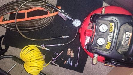 3 Gal 100 Psi  Air Compressor + accessories
