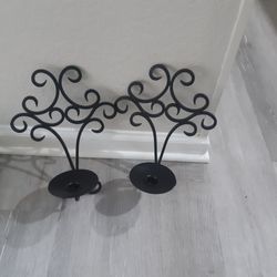 Wrought IRON SCONCES SET BOTH FOR $12 EXCELLENT CONDITION 