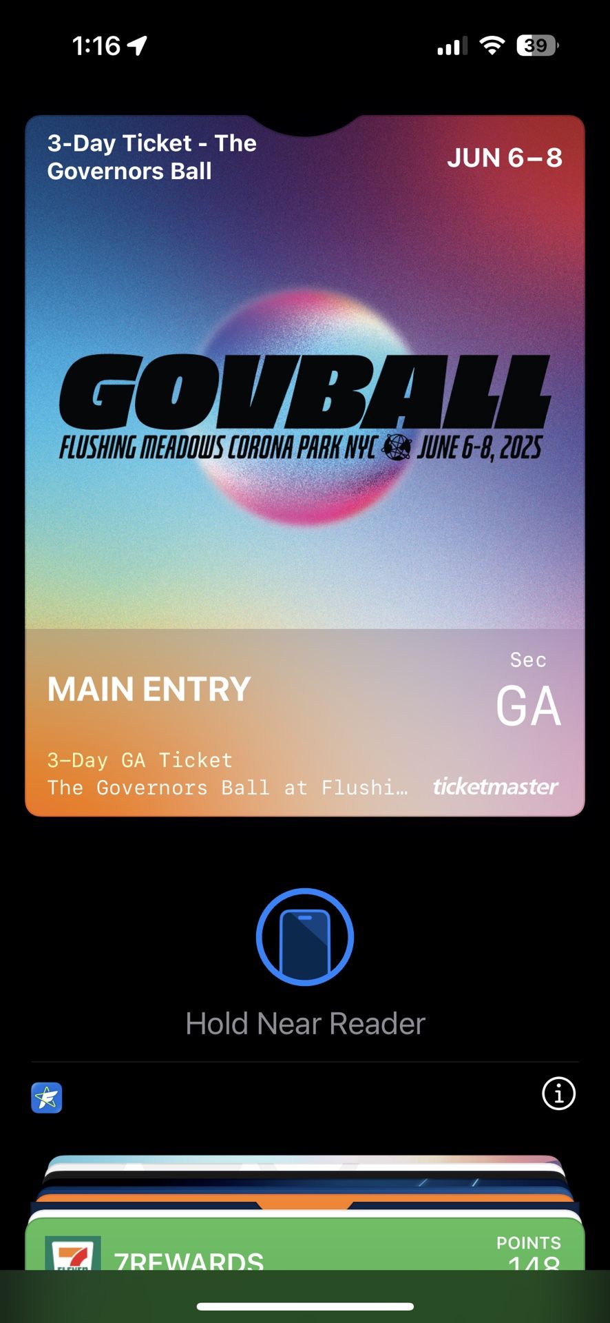 3DAY GOVBALL TICKET