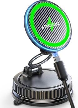 new 15W MagSafe Car Mount Charger, Vacuum Magnetic Phone Holders for Your Car  About this item  [15W Fast Wireless Charging & Smart Dual USB-C] Power 