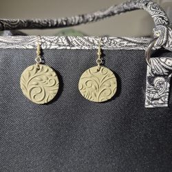 Artsy Floral Green Earrings