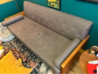 Gray Mid Century Couch for Sale