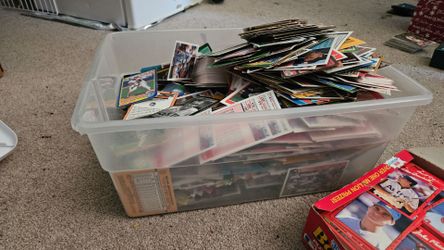 Sports trading cards mostly baseball