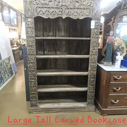 Bookcase Large Wood CarvedWe are located at 2811 East Bell road. Another Time Around Furniture.