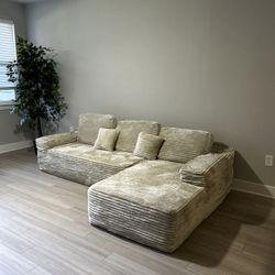 Beige Sectional Couch