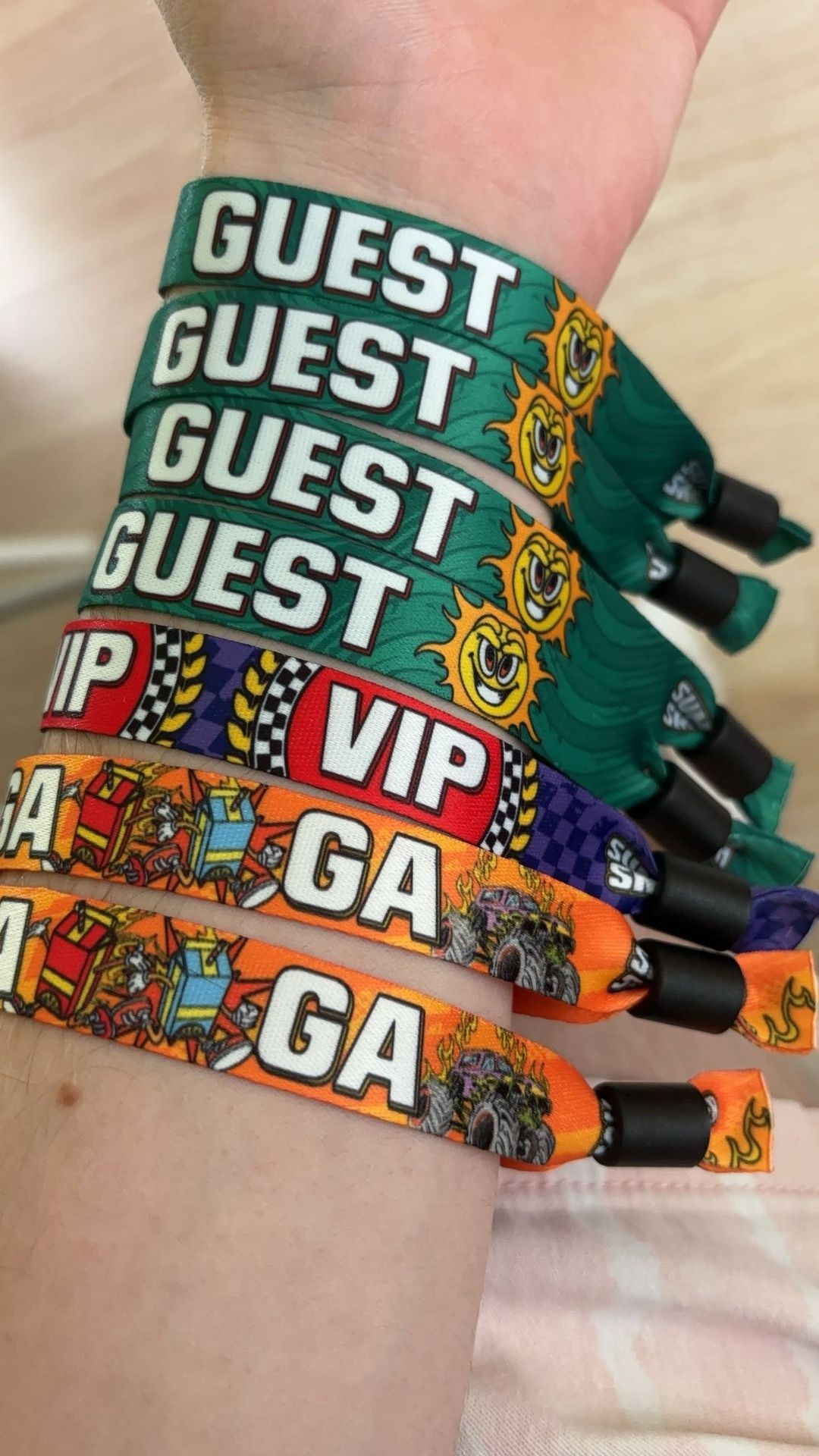 Summer Smash Wristbands Guest Ga VIP