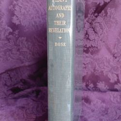 Plant Autographs and their Revelations
1927 hardcover book by Sir Jagadis Chunder Bose