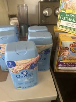 Free unopened baby cereal. 3 Organic and 3 Gerber