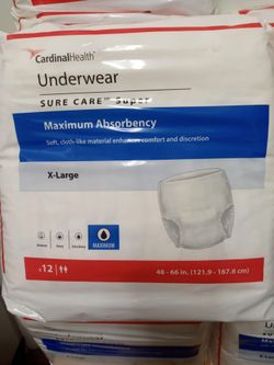 UNDERWEAR SURE CARE SUPER MAXIMUM ABSORBENCY