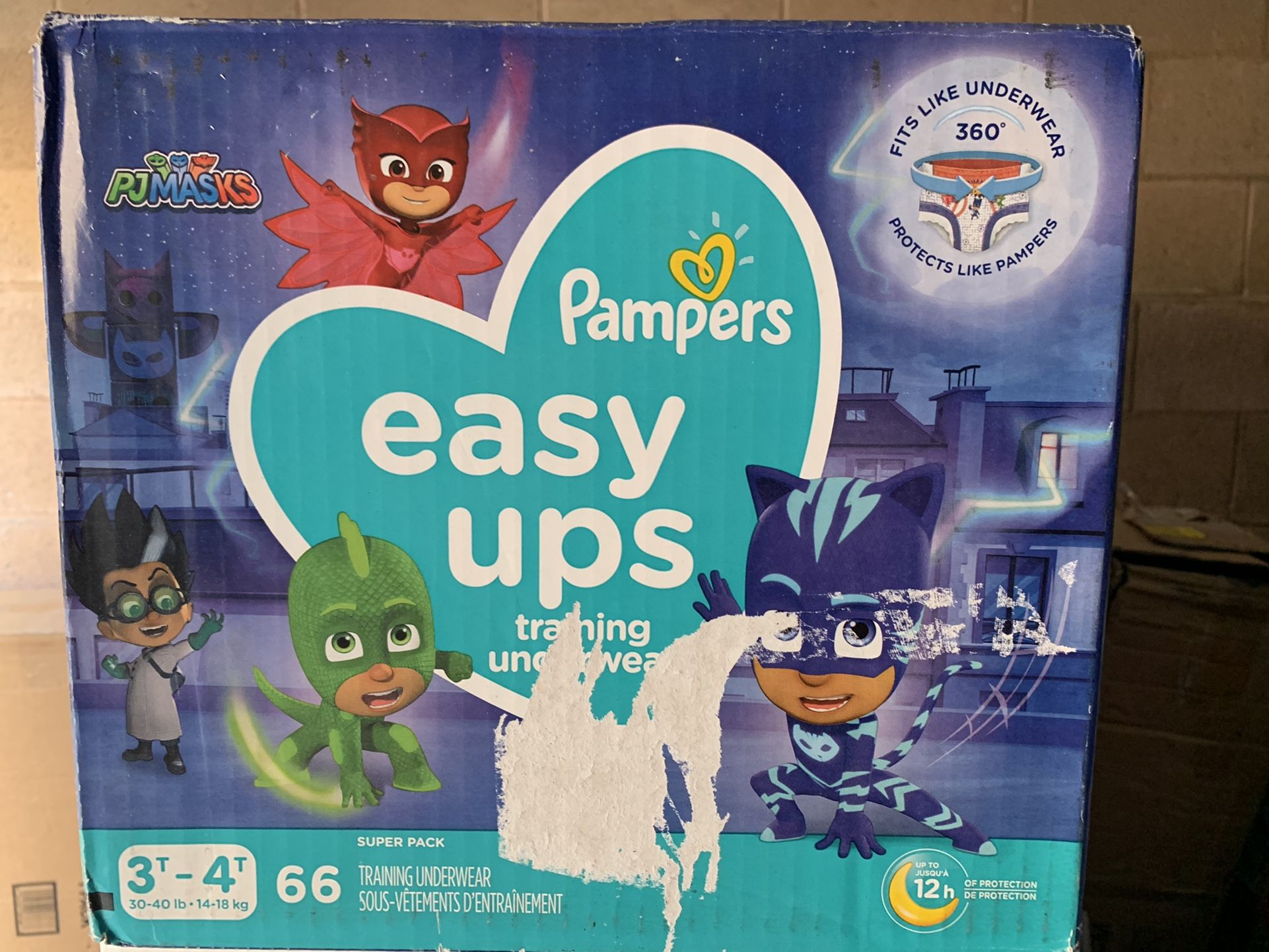 New Pampers easy ups training underpants diapers pj mask 2t 3t 66ct