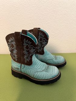Ariat Boots Round Toe Western Teal US Women’s Size 6B Cowboy