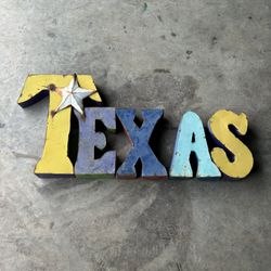 Texas Metal Sign 