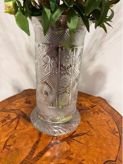 Bohemian large  flower vase