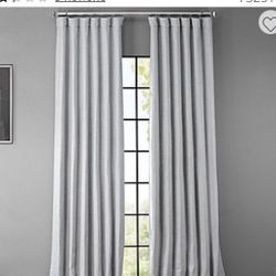 New Curtains In Package-light Grey-52x84