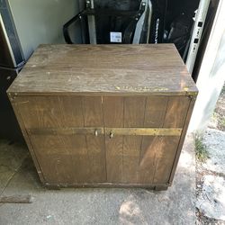 Solid Wood Storage Cabinet