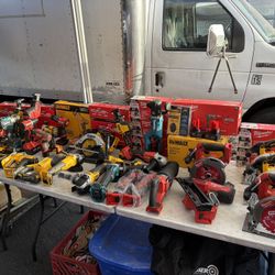 Milwaukee/dewalt/makita Power Tools And Batteries 