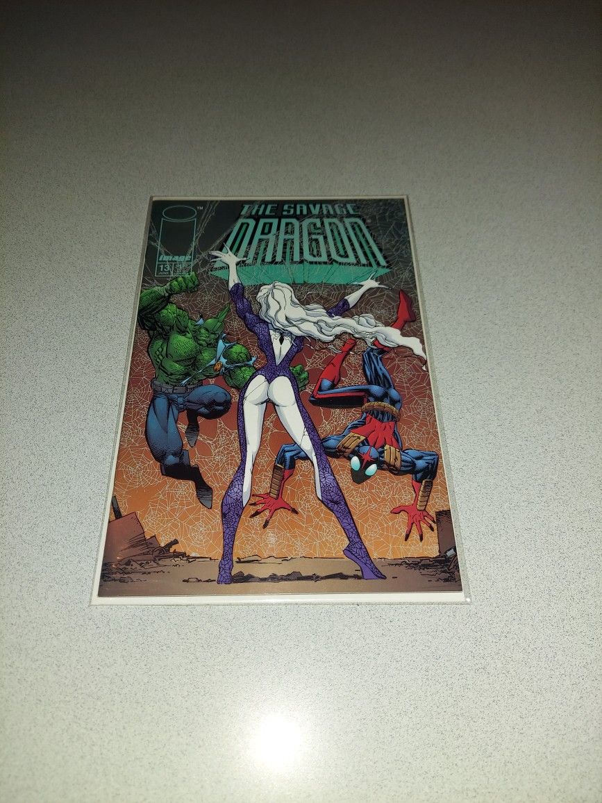 1995 THE SAVAGE DRAGON #13 COMIC BAGGED AND BOARDED