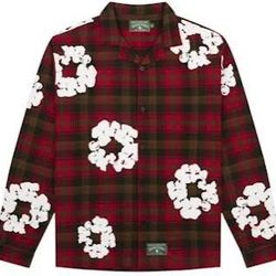 Denim Tears Wreath Pajama Flannel  Size XL $260 Retail