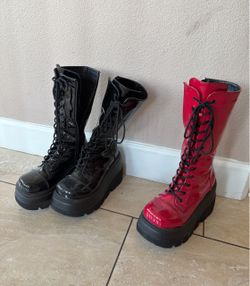 Demonia platform Boots size 9