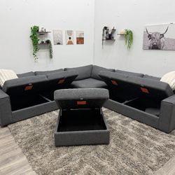 Gray Sectional Couch - Free Delivery 