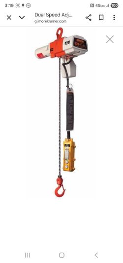 HARRINGTON Electric Chain Hoist 120 volts ED525DS