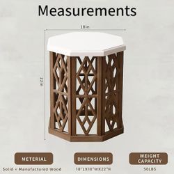 Modern Farmhouse Style End Table 